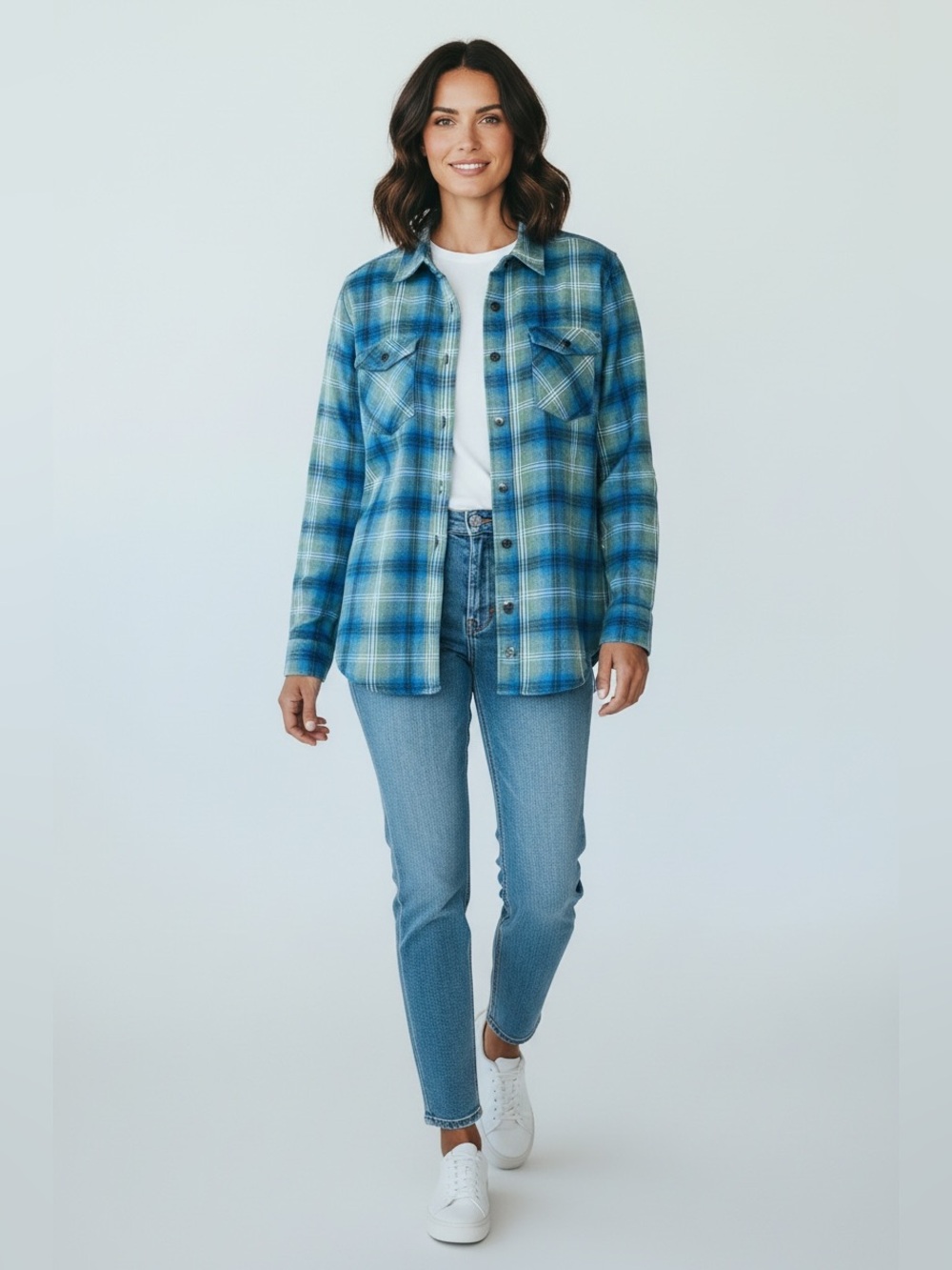 True Religion Women’s Iris Plaid Brushed Flannel Shirt Size Medium NWT